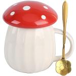 2x gobelet / mug rouge 440 ml - céramique - mugs / tasses rouges