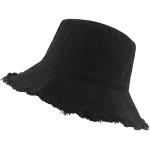 Chapeaux d'été noirs en jersey 58 cm Taille XL classiques pour femme 