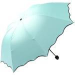 Parapluies pliants vert clair classiques pour femme 