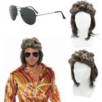 Lunettes en fibre synthétique de hippie look hippie pour homme 