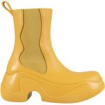 Bottes à talon jaunes en PVC à bouts ronds Pointure 39 pour femme 