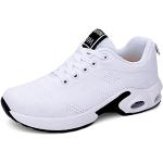 Chaussures de fitness blanches respirantes à lacets Pointure 35 look fashion pour femme 