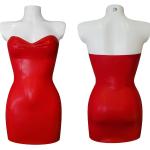 Mini robes rouges en latex minis Taille XS pour femme 