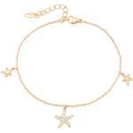 XUPING Bracelet à Breloques Petites en Forme d'étoile plaqué Or 18K pour Filles et Femmes Cadeaux pour Bijoux