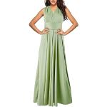 Robes de bal longues vertes sans manches Taille XL look fashion pour femme 