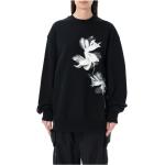 Sweats Y-3 noirs à motif fleurs Taille XL look casual pour femme 