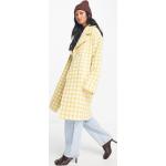 Manteaux en laine Yas jaunes pied de poule en viscose Taille S pour femme en promo 