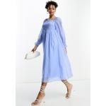 Robes à pois Yas bleues à pois en tulle éco-responsable minis Taille XL classiques pour femme en promo 