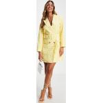 Robes Yas jaunes à carreaux en viscose à carreaux mi-longues Taille S classiques pour femme en promo 