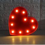 Lampes de chevet rouges en plastique romantiques 