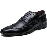 Chaussures oxford de mariage noires en cuir à lacets Pointure 44,5 classiques pour homme 