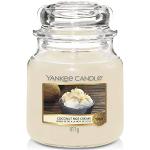 Bougies parfumées Yankee Candle blanc crème de 9 cm en promo 