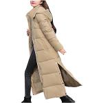 Parkas en duvet kaki à motif canards à capuche Taille 3 XL plus size look fashion pour femme 