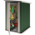 Abri de jardin métal vert Yardmaster 1,5 m² + kit d'ancrage - Vert