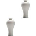 Vases blancs à fleurs en céramique inspirations zen modernes 
