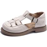Sandales plates blanches à bouts ouverts pour pieds larges Pointure 31 look fashion 