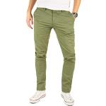 Pantalons chino verts stretch W40 look business pour homme 
