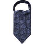 Écharpes en soie bleues à motif paisley Tailles uniques look business pour homme 