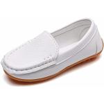 Chaussures casual blanches en cuir Pointure 34 look casual pour enfant 