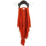 Bonnets pour fêtes de Noël orange en laine Tailles uniques look fashion pour homme 