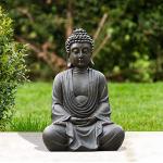 Jardins zen noirs à motif Bouddha 