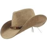 Chapeaux de cowboy en cuir 59 cm look fashion pour homme 