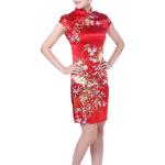 Robes de soirée courtes rouges courtes Taille XXS look asiatique pour femme 