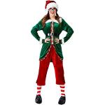 Déguisements d'elfe pour fêtes de Noël verts Taille XL look fashion pour femme 