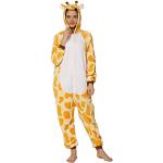 Yimidear® Unisexe Hot Adulte Pyjamas Cosplay Costume d'animal Onesie de Nuit de Nuit,XL,Giraffe(jaune)