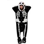 Yimidear® Unisexe Hot Adulte Pyjamas Cosplay Costume d'animal Onesie de Nuit de Nuit,L,Skeletons(blanc