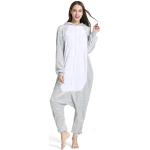 Yimidear Unisexe Hot Adulte Pyjamas Cosplay Costume d'animal Onesie de Nuit de Nuit,S,Gris