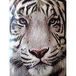 Plaids polaires multicolores à effet tigré en polyester à motif tigres lavable en machine 150x200 cm 