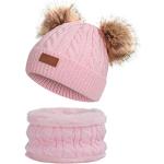 Bonnets en polaire roses en fourrure à pompons Taille 1 mois look fashion pour garçon de la boutique en ligne Amazon.fr 