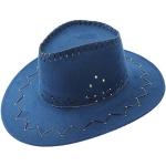 Chapeaux Fedora bleues foncé Tailles uniques look fashion pour homme 