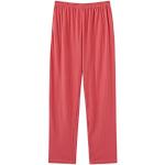 Pantalons de pyjama rouges Taille XL look casual pour femme 