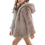 Manteaux longs Yizyif gris en fausse fourrure à motif hiboux look fashion pour fille de la boutique en ligne Amazon.fr 