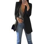 Blazers longs Yming noirs respirants à manches longues Taille 3 XL look sportif pour femme en promo 