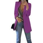 Blazers Yming violets en laine respirants Taille M look fashion pour femme 