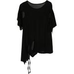 T-shirts Yohji Yamamoto noirs en jersey à manches courtes à col rond Tailles uniques pour femme en promo 