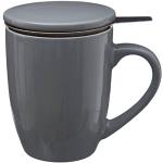 Mugs avec filtre gris acier en inox inoxydables 