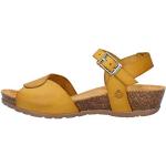 Sandales Yokono jaunes en cuir en cuir Pointure 38 look fashion pour femme 