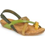 Sandales Yokono vertes en cuir en cuir Pointure 41 avec un talon jusqu'à 3cm pour femme 
