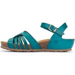 Sandales compensées Yokono bleues Pointure 39 look fashion pour femme 
