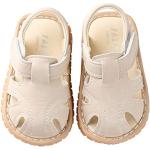 Sandales beiges en cuir Pointure 16 look fashion pour enfant 