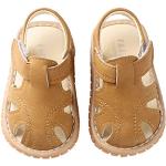 Sandales marron en cuir Pointure 16 look fashion pour enfant 
