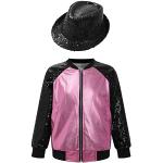 Manteaux roses à paillettes look Hip Hop pour fille de la boutique en ligne Amazon.fr 
