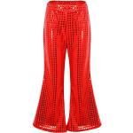 Pantalons de sport rouges à sequins look fashion pour fille de la boutique en ligne Amazon.fr 