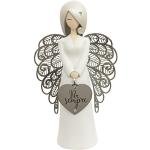 You Are An Angel alf001i Figurine Ange, céramique, Blanc, 10.5 x 10.5 x 17.5 cm