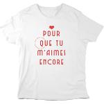Youdesign FR T-Shirt imprimé - Célébrité - Céline dion Pour que tu m'aimes encore - ref4635 - France - L, Blanc