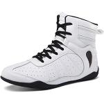 Chaussures de lutte blanches en caoutchouc légères Pointure 43 look fashion 